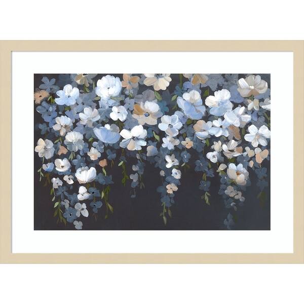 slide 2 of 15, Hanging Blossoms in Tranquil Night by Hannah Dawson Wood Framed Wall Art Print