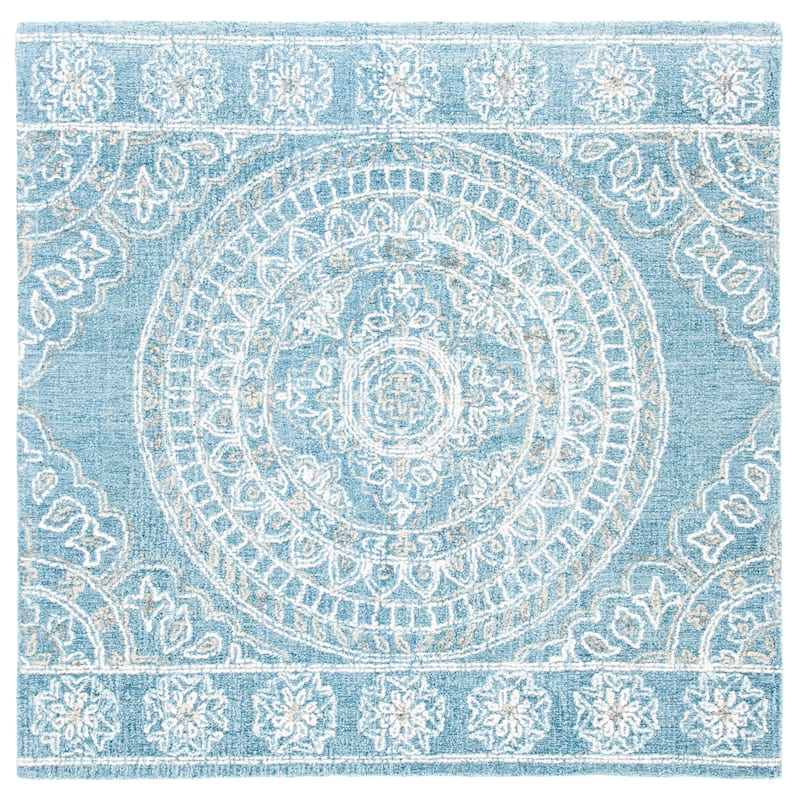SAFAVIEH Handmade Blossom Viktoriya Medallion Wool Rug