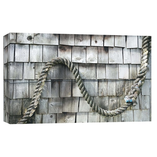 PTM Images 9-102164 PTM Canvas Collection 8" x 10" - "Weathered Shake At Alki" Giclee Ropes Art Print on Canvas