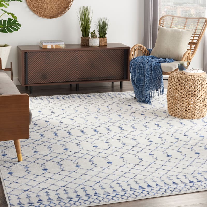 Nourison Whimsicle Moroccan Bohemian Area Rug - 8'4" x 11'6" - Ivory - Runner/Rectangle