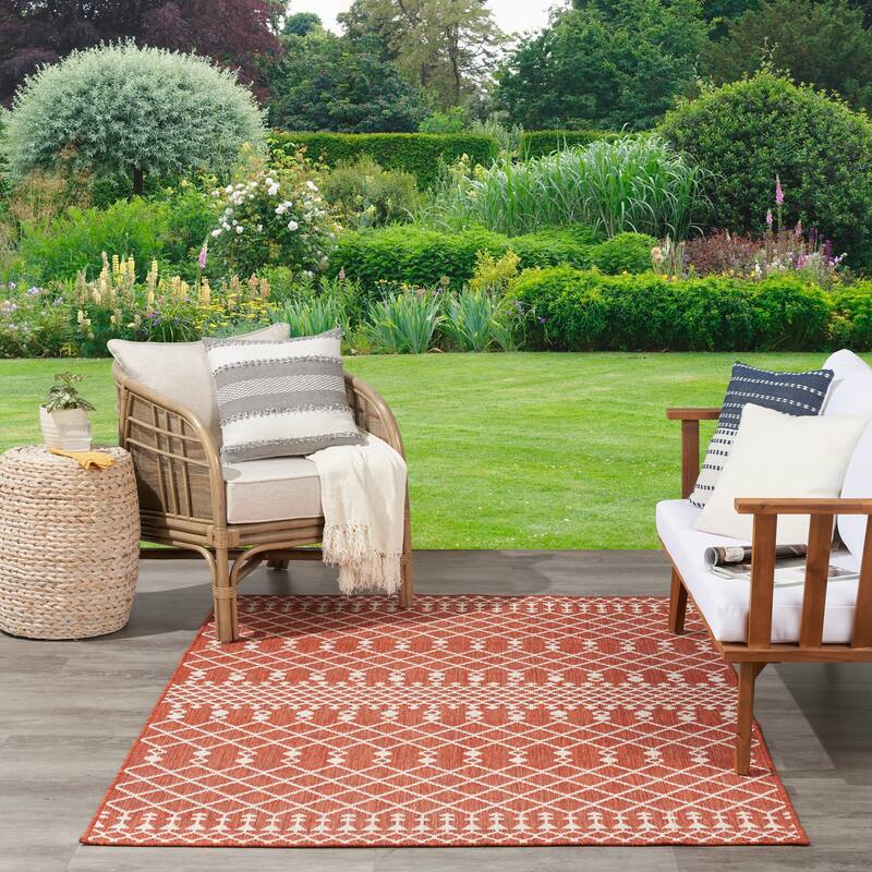 Nourison Positano Indoor/Outdoor Moroccan Area Rug
