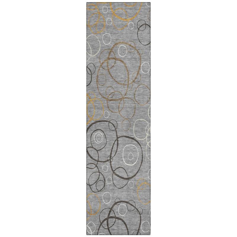 Machine Washable Indoor/ Outdoor Contemporary Nexus Chantille Rug