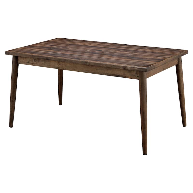 Furniture of America Sevo Midcentury Modern Brown 59-inch Dining Table