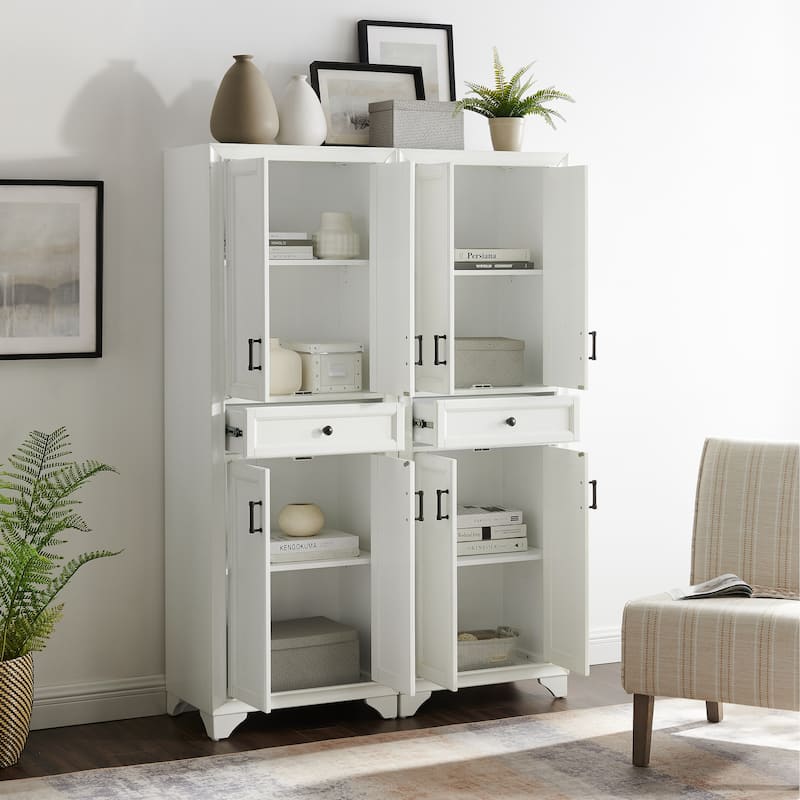Crosley Tara 2-piece Pantry Set - 47.5"W x 15"D x 67.75"H