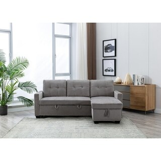 Reversible Sectional Storage Sleeper Sofa Bed - Bed Bath & Beyond ...
