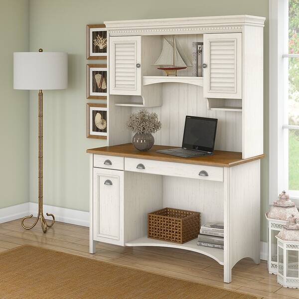 Copper Grove Pernik Computer Desk With Hutch And Drawers Overstock 20675581