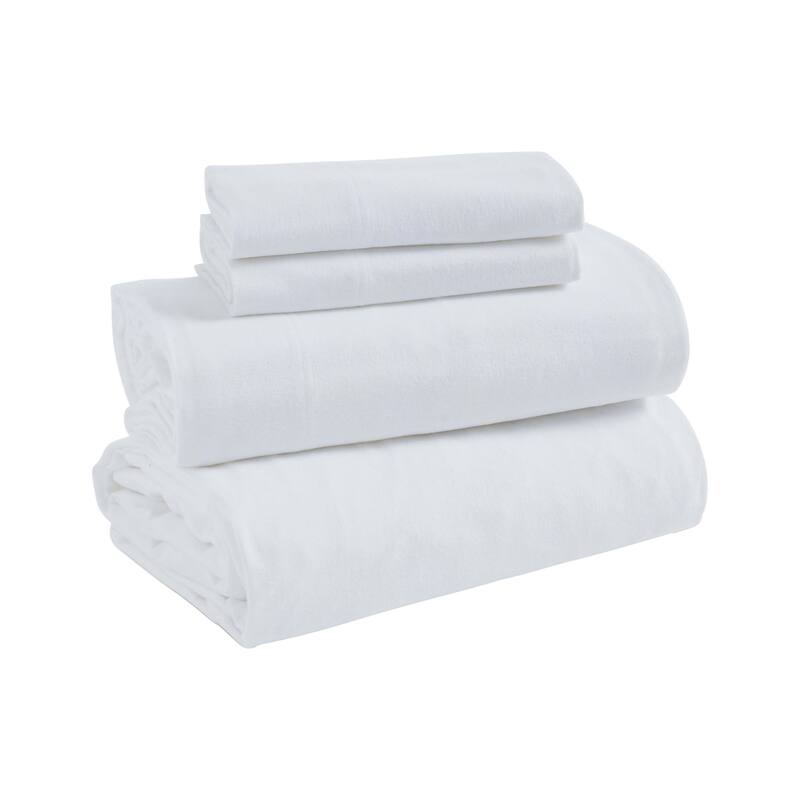 Superior Flannel Cotton Trellis or Solid Deep Pocket Bed Sheet Set