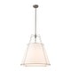 preview thumbnail 40 of 91, Mid Century 4-Light Conical Fabric Shade Lantern Pendant Ambient Light