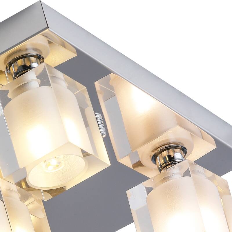 Maxax 5-Light Crystal Flush Mount - N/A