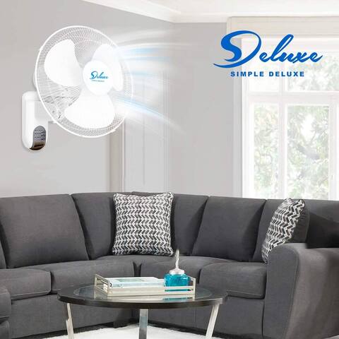 16 Inch Digital Wall Mount Fan with Remote Control