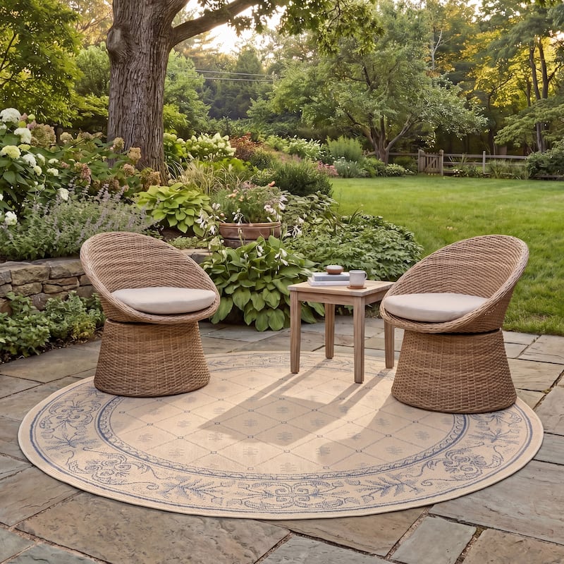 SAFAVIEH Courtyard Hendrina Indoor/ Outdoor Waterproof Patio Backyard Rug