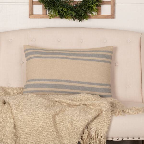 Farmer's Market Grain Sack Stripe Pillow 14x22 Overstock 32008776