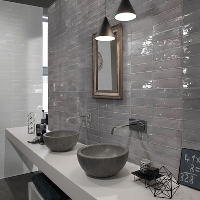 The Tile Life Chelsea 1x10 Acero Ceramic Pencil Wall Tile - 1 x 10 - 1 Piece