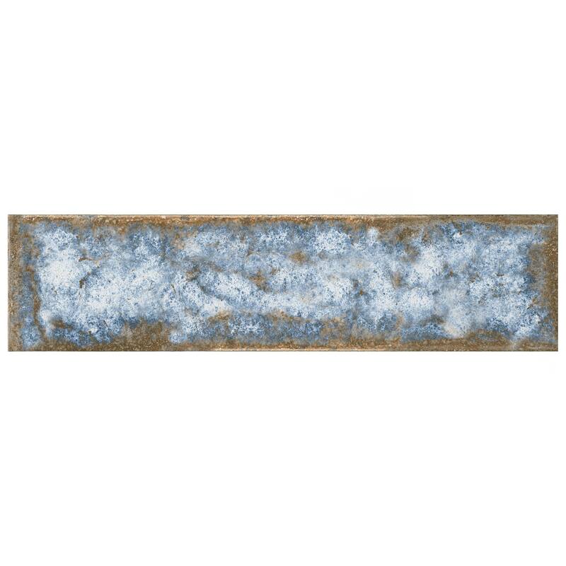 Merola Tile Gaudi React Brick Marina 2-3/8" x 9-3/4" Porcelain Floor and Wall Tile