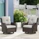 Option Brown Wicker / Beige Cusion