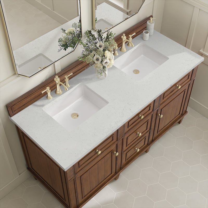 James Martin Vanities 424-V60D-3LDL Lorelai 60" Double Basin Wood