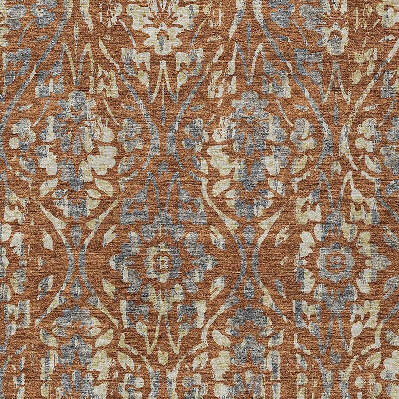 HomeRoots Floral Transitional Rectangle Outdoor Rug