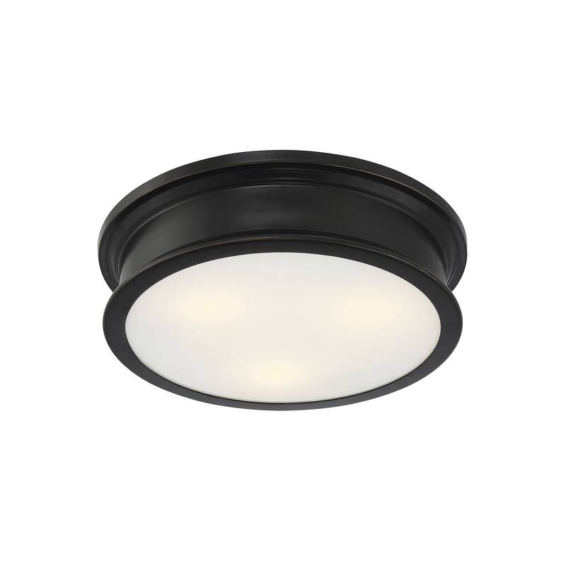 Savoy House Watkins 3 Light 16" Wide Flush Mount Drum Ceiling Fixture