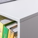 preview thumbnail 5 of 3, Kids Bookcase Organizer Bench with Cushioned Seat