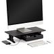 preview thumbnail 31 of 35, Jani Wood Monitor Stand Riser Desk - Ergonomic Design Stand, Desktop Organizer Table for Home, Office Workspace, Gaming Desk Black
