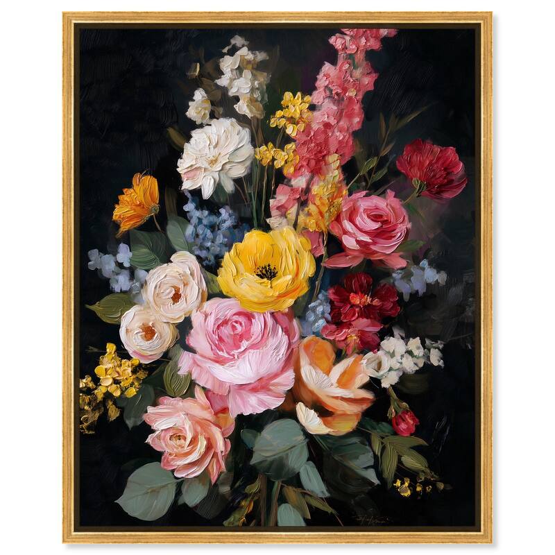 Garden Richness II Canvas by Art Remedy - Gold - 30" x 36"