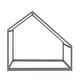 preview thumbnail 28 of 27, Twin House Bed with Pinewood Frame, Open and Airy Design for Kids