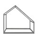 preview thumbnail 18 of 17, Twin Size Solid Wood House Bed with Roof for Kids