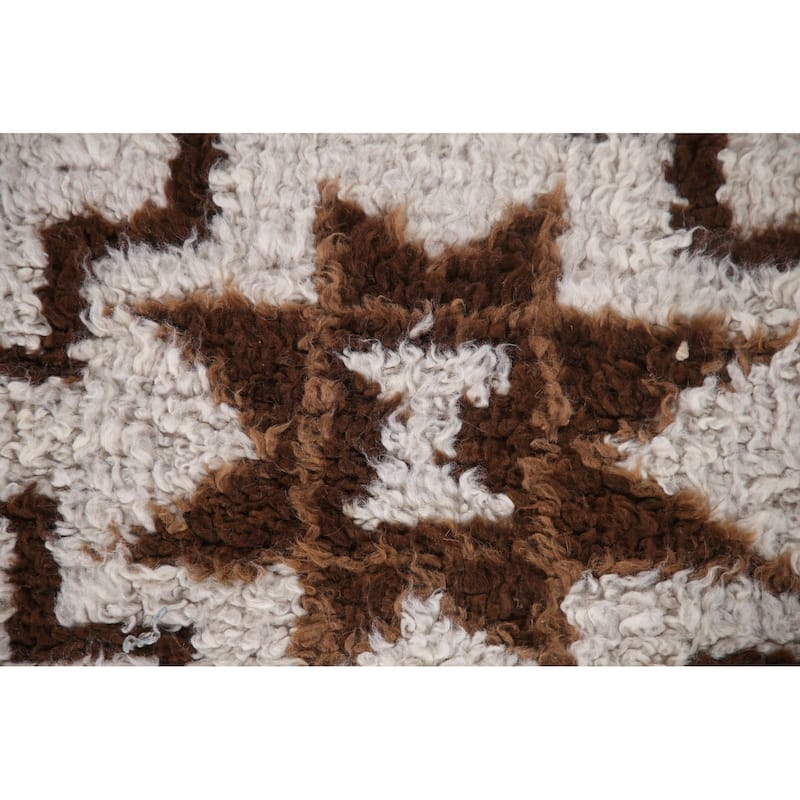 Tribal Anatolian Turkish Runner Rug Hallway Handmade Wool Carpet - 2'11"x 11'3"