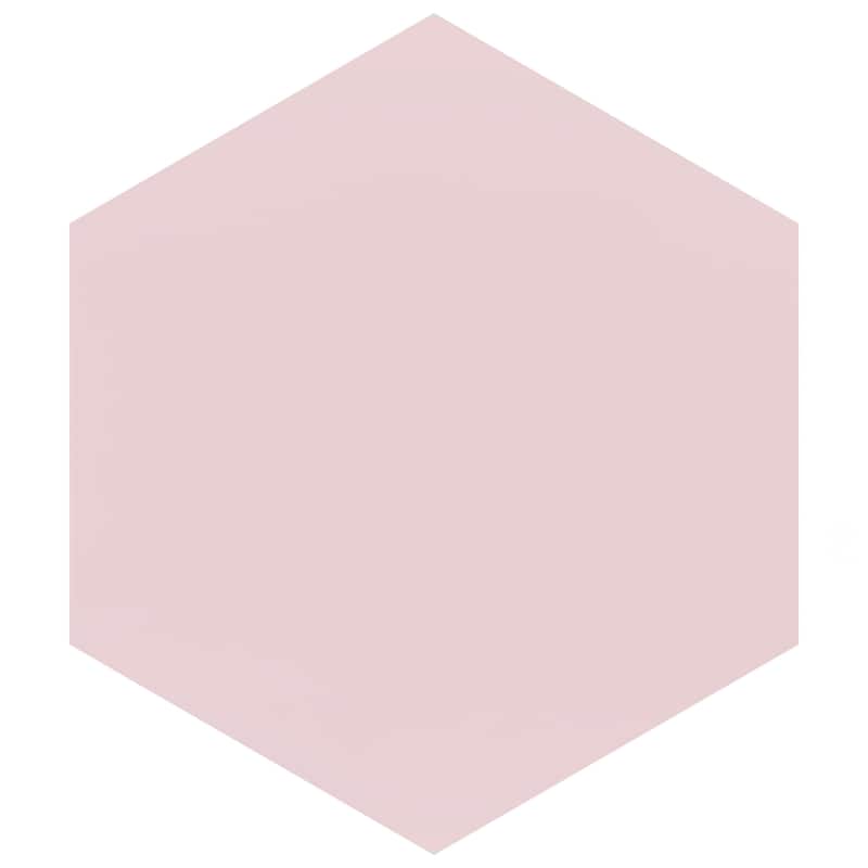 Merola Tile Textile Basic Hex Rose 8-5/8" x 9-7/8" Porcelain Floor and Wall Tile - Case (25 Tiles)