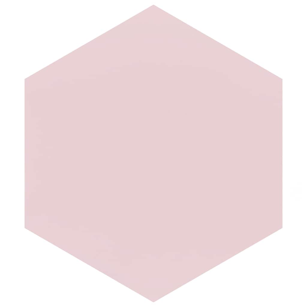 Merola Tile Textile Basic Hex Rose 8-5/8" x 9-7/8" Porcelain Floor and Wall Tile