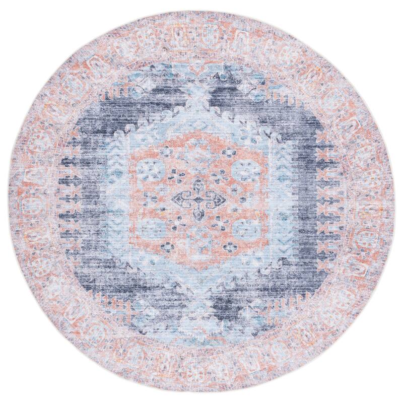 SAFAVIEH Serapi Machine Washable Viney Shabby Chic Distressed Rug