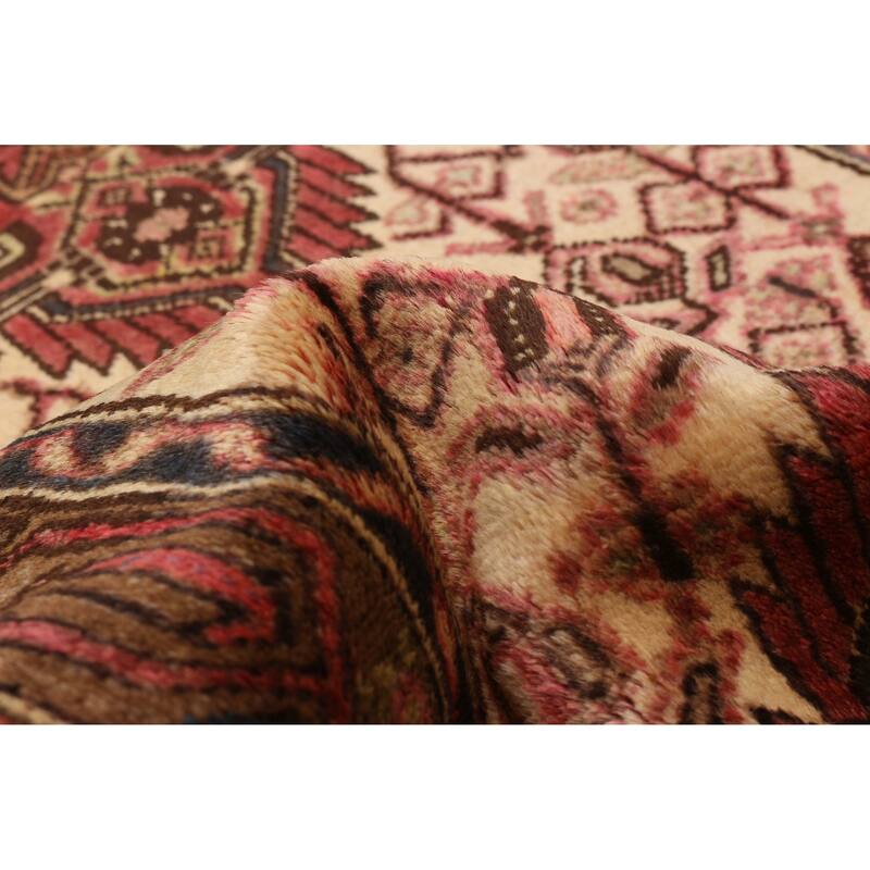ECARPETGALLERY Hand-knotted Andelz Cream, Red Wool Rug - 2'8 x 11'3