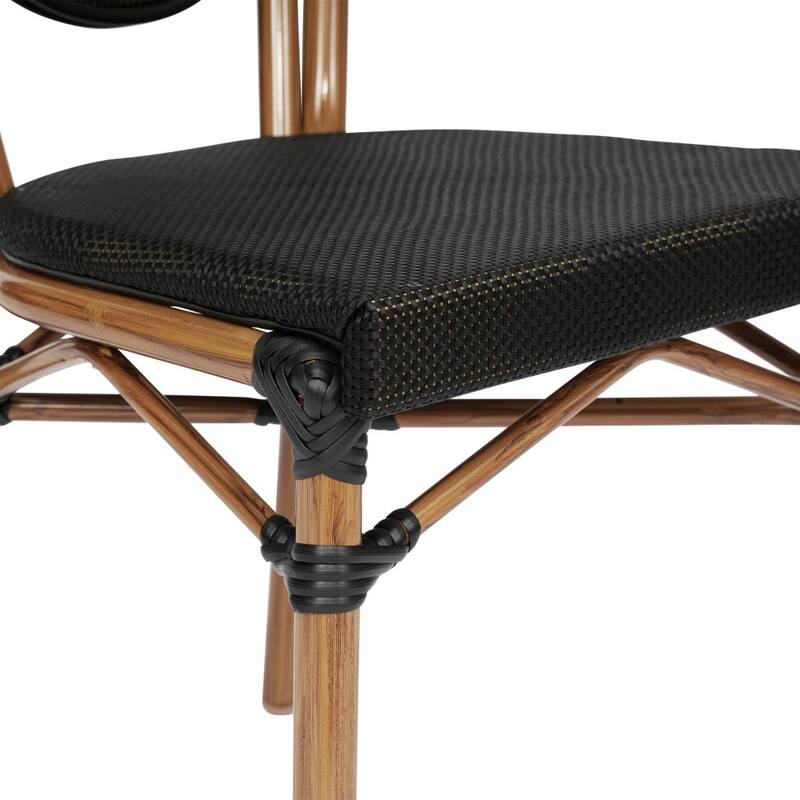 Stacking Bistro Chairs with Metal Frames