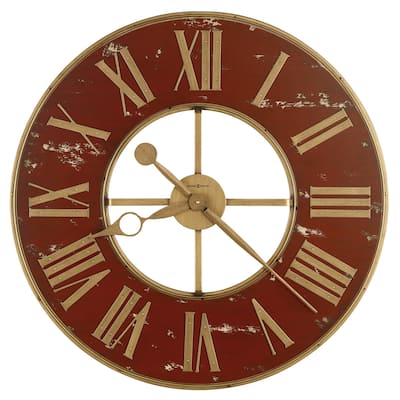 Howard Miller Boris Old World, Vintage, Antique, and Transitional Style Gallery Wall Clock, Reloj De Pared