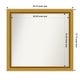 preview thumbnail 43 of 143, Townhouse Gold Framed Non-Beveled Custom Wall Mirror, Bathroom Vanity Mirror Outer Size: 29.75 x 27.75