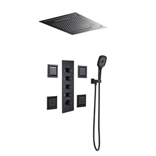 Replacement Complete Shower System Thermostatic Complete Shower System with Rough-in Valve and Diverter ...