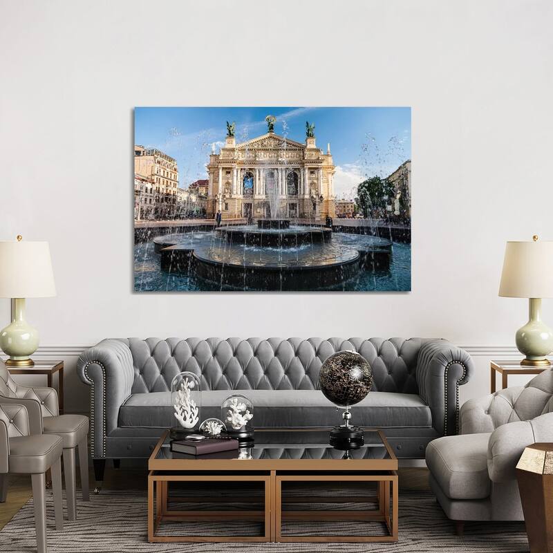iCanvas "Ukraine, Lviv Theatre Of Opera And Ballet" by Mikolaj Gospodarek Canvas Print
