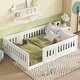 preview thumbnail 3 of 10, Full Montessori Floor Bed with Guardrails & Door
