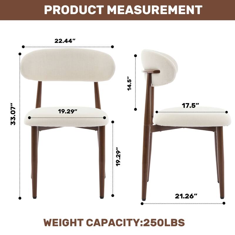 GDFStudio - Rowan Contemporary Upholstered Counter Height Bar Stool Set with Metal Legs and Supportive Back Design