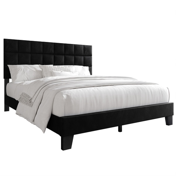 CraftPorch Simply Velvet Platform Bed - Bed Bath & Beyond - 40885275