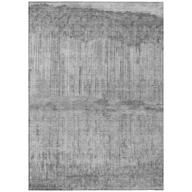 Machine Washable Indoor/ Outdoor Modern Ombre Chantille Rug