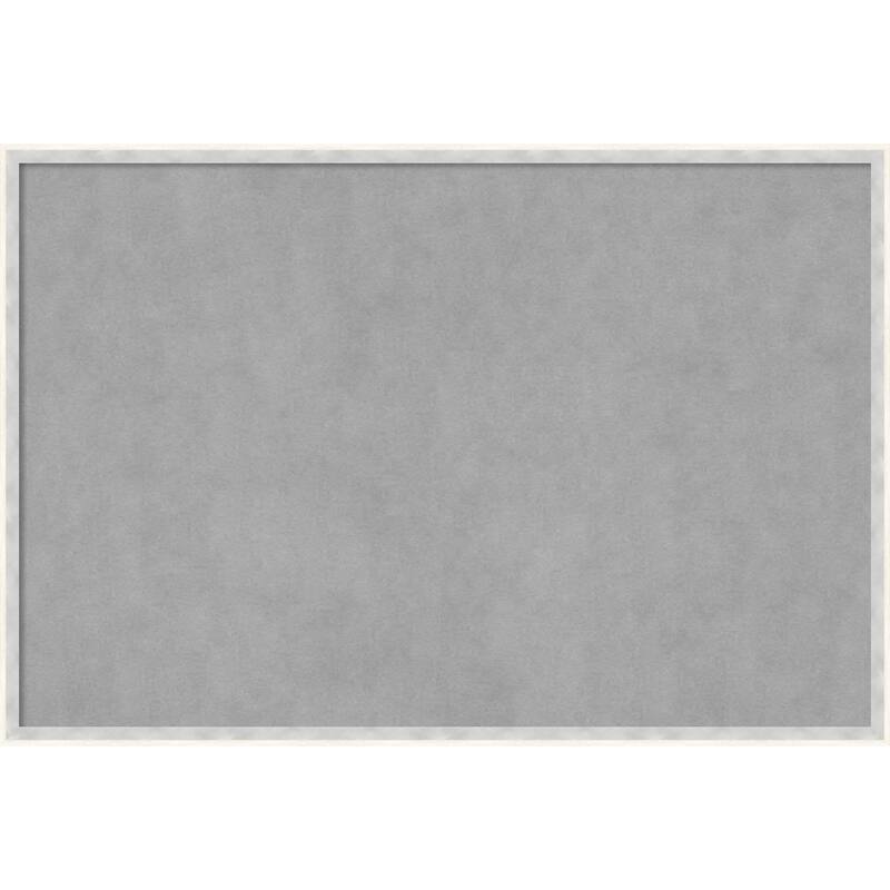 Amanti Art Paige White Silver Framed Magnetic Board