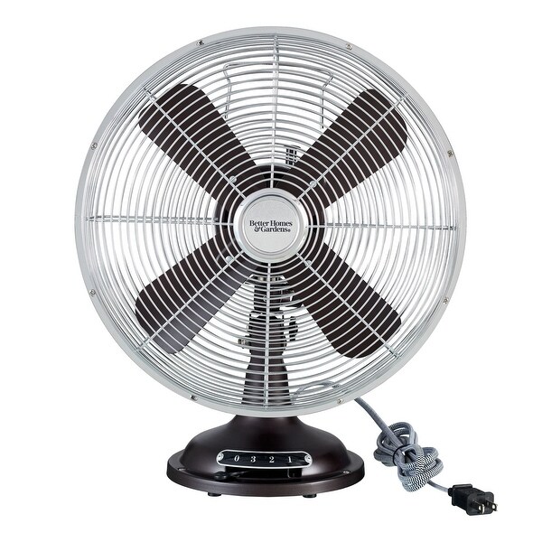 Gardens 12'' Retro 3-Speed Metal Table Fan - Bed Bath & Beyond
