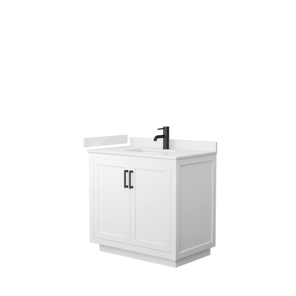 Miranda 36-inch Single Vanity, Quartz Top