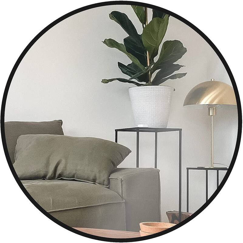 30 Inch Metal Framed Round Bathrrom Mirror for Wall