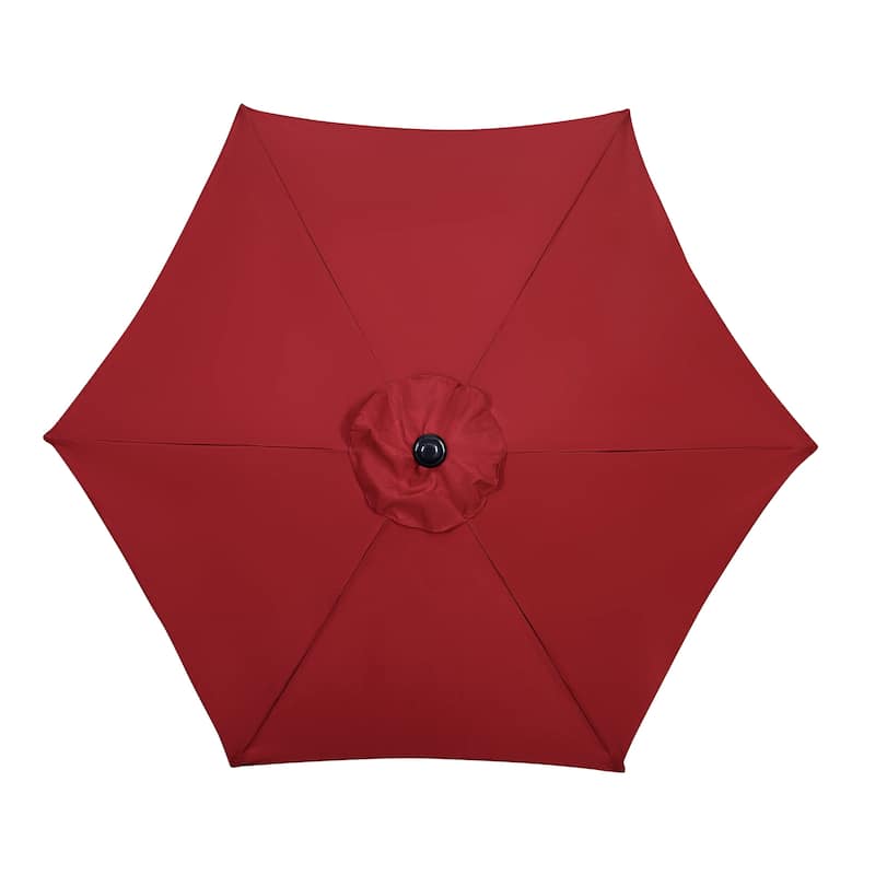 Ainfox 7.5ft Patio Umbrella Outdoor Umbrella Tilt Multi-color Without Base