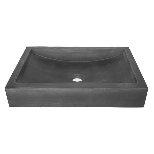 shallow rectangular sink