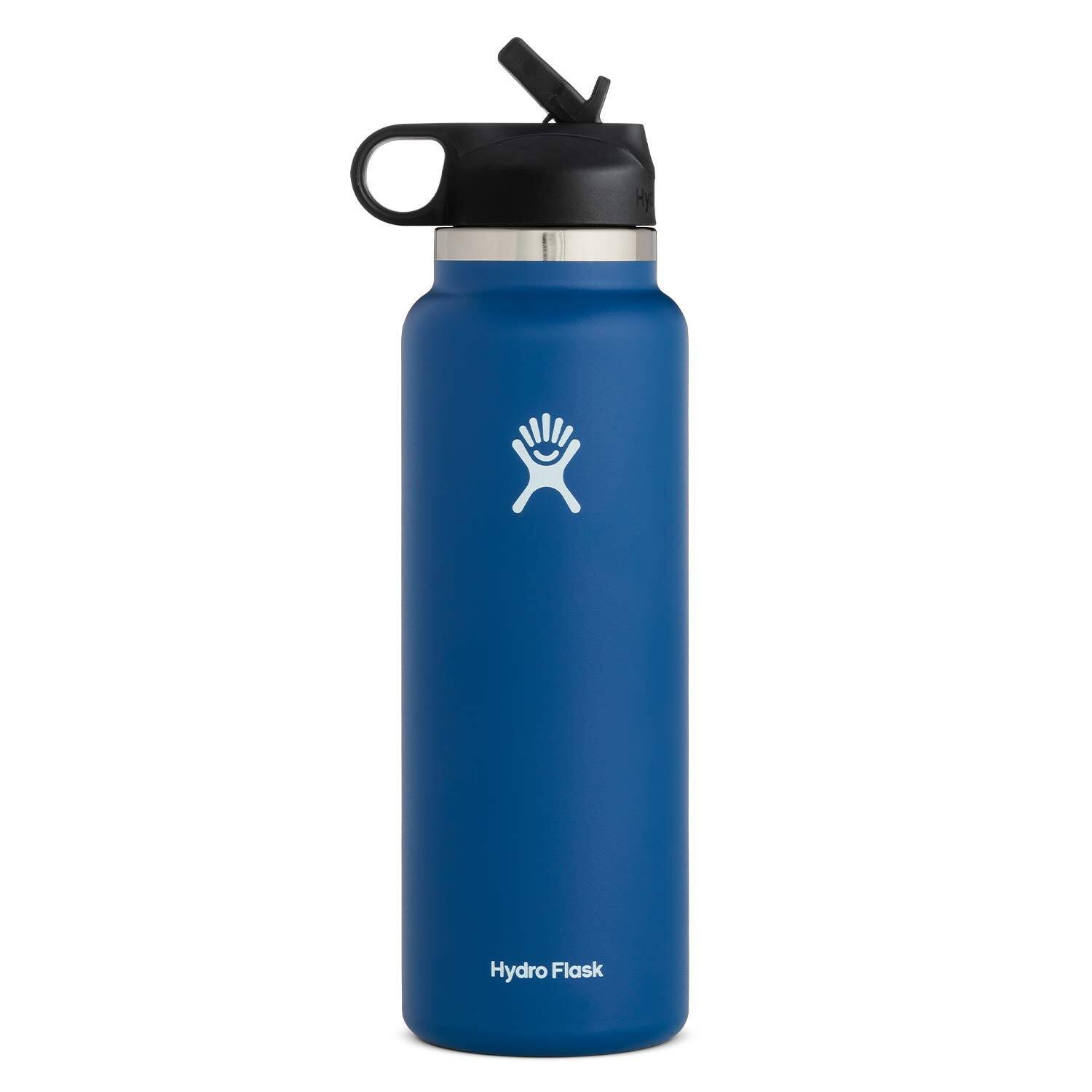 Wide Mouth Straw Lid Stainless Steel Reusable Water Bottle Vacuum