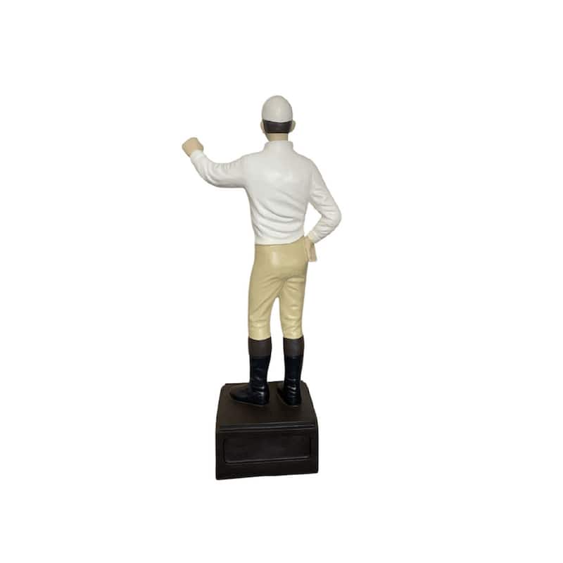 Classic Lawn Jockey Safari Shirt Beige Pants Garden Statue, Matte - 36"