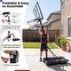 preview thumbnail 8 of 10, Costway 10 FT Foldable Basketball Hoop with Fillable Base, Wheels & - See Details